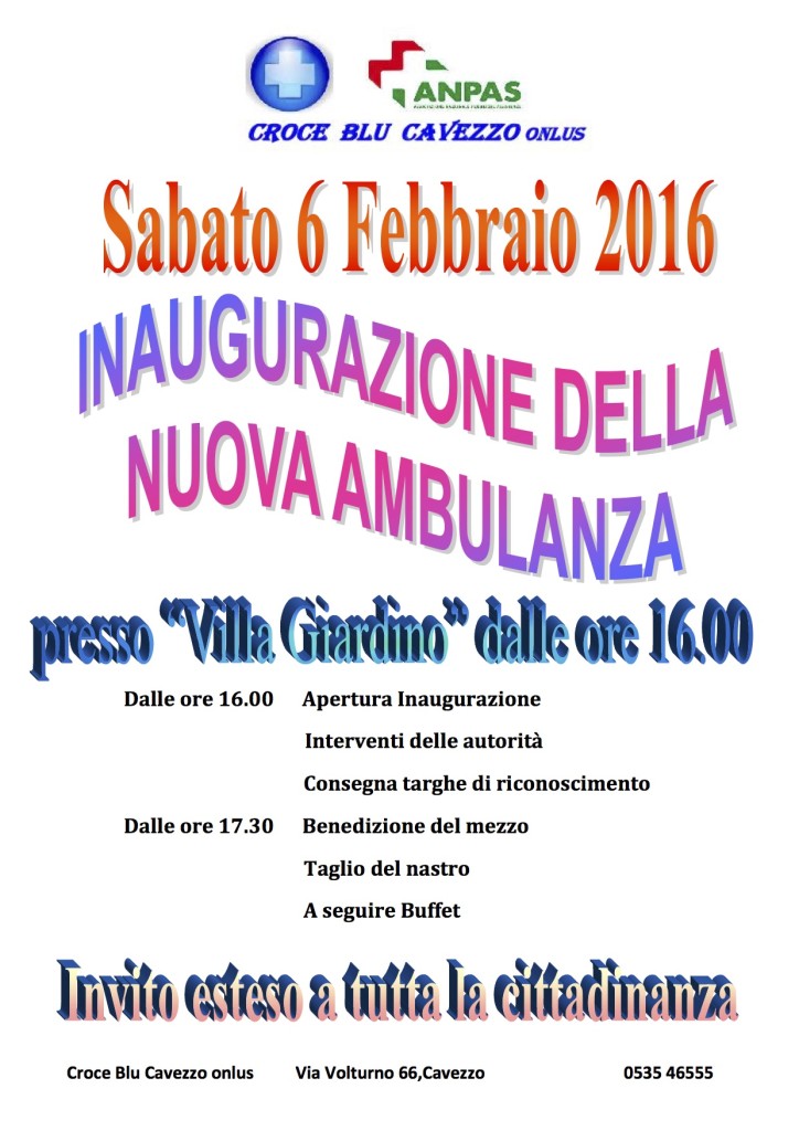 cartelloni inaugurazione