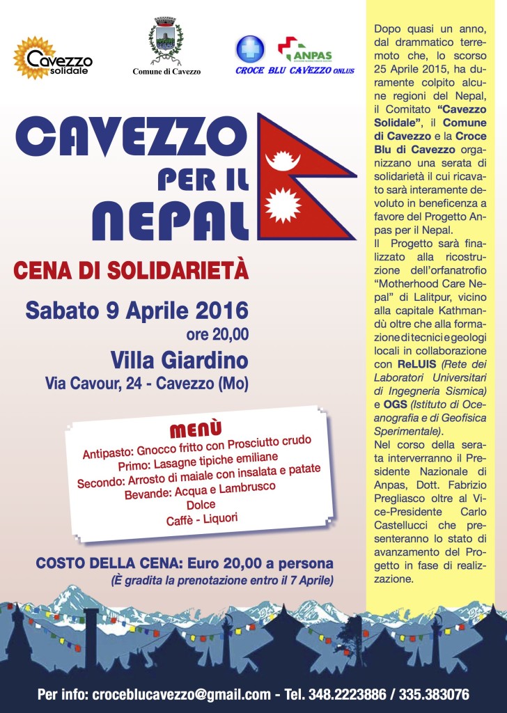 CAVEZZO X IL NEPAL_locandina